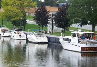 Boats on Erie Canal